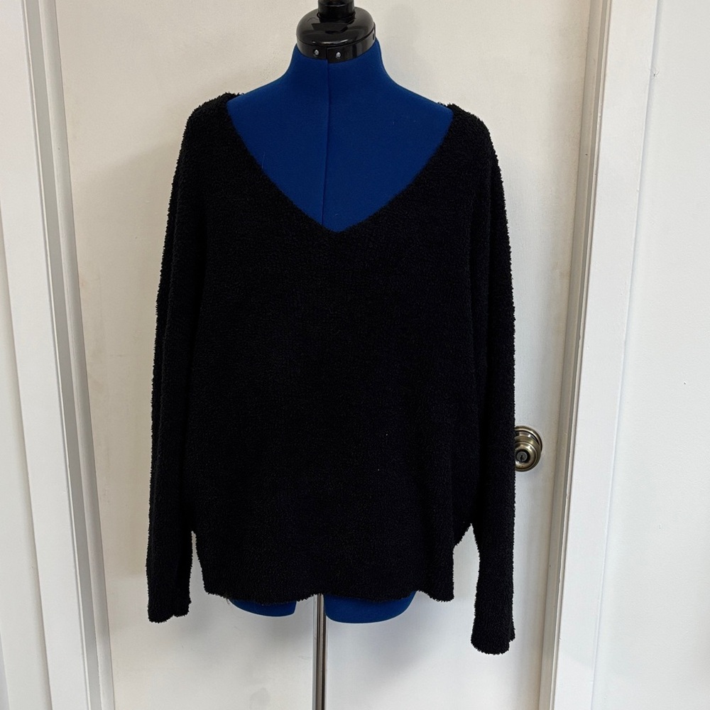 Classic Black V-Neck Sweater